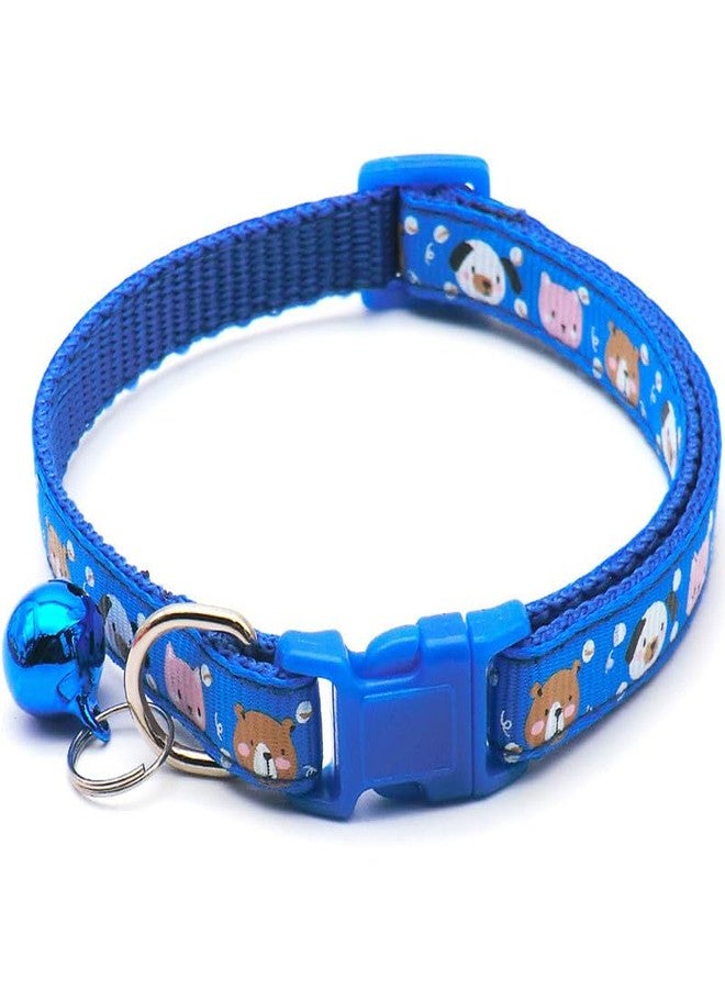 Pups&Pets pet Cute Bear Printed Fashion Collar | Adjustable 15mm Safe Neck Belt with Sound Bell | Attractive Colorful Collar for Small Dogs, Puppies & Cats (Pack of 2) - Image 2